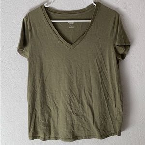 Olive V-neck